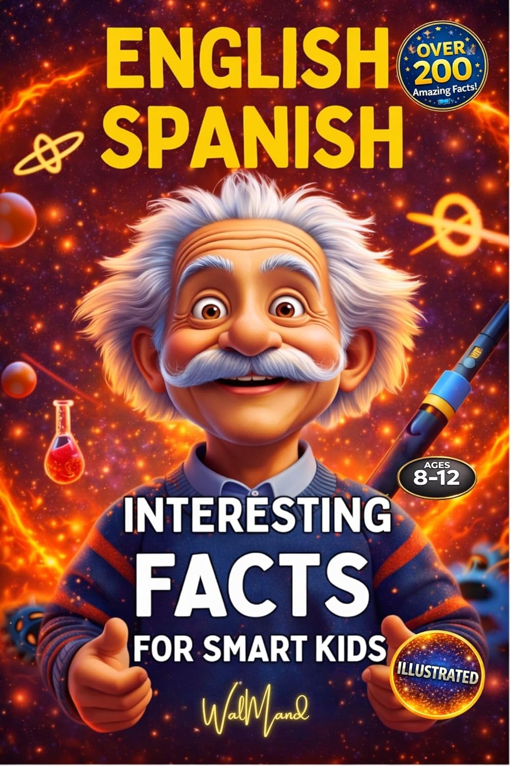 200 INTERESTING FACTS FOR SMART KIDS: Discover fun trivia in English & Spanish, engaging young minds with fascinating knowledge!Explore history, physics, math, sports & science in this bilingual book