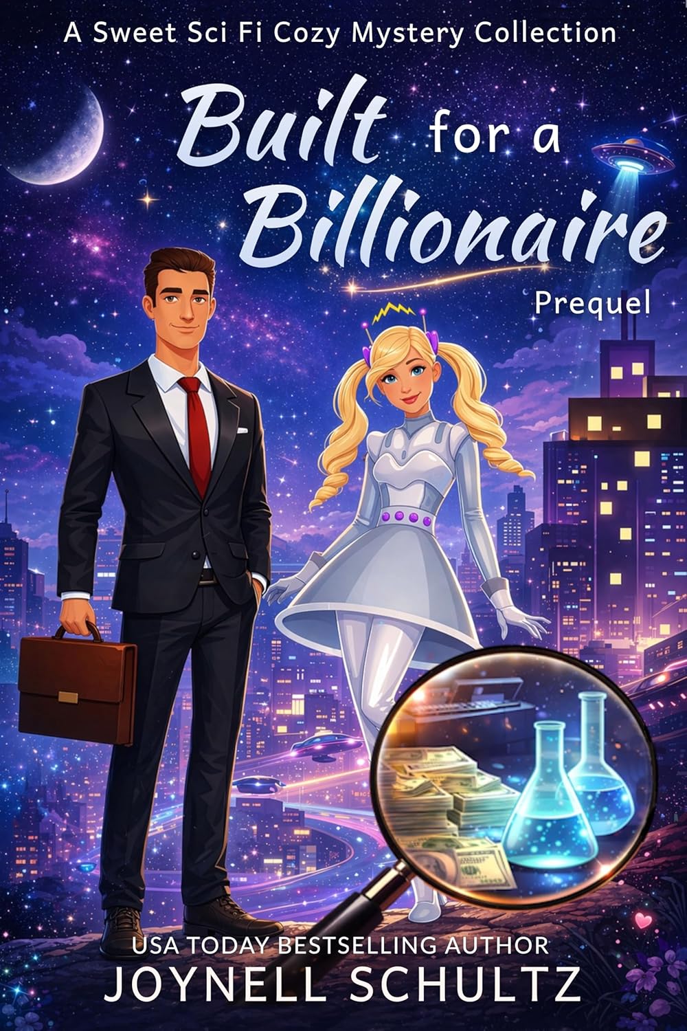Built for a Billionaire: A Sci-Fi Cozy Mystery with Sweet Billionaire Romance (Dream Droids)
